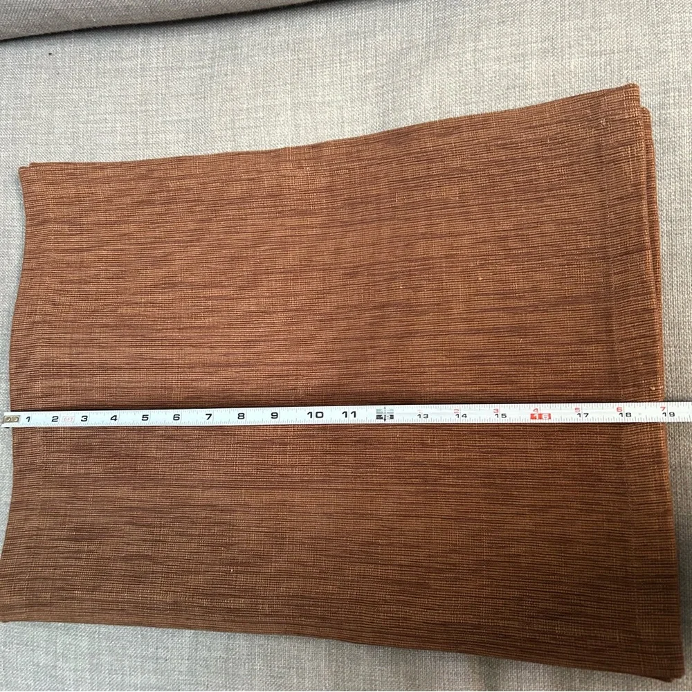 CRATE & BARREL 4-pcs Heavyweight Brown Textured Placemats #1125258A